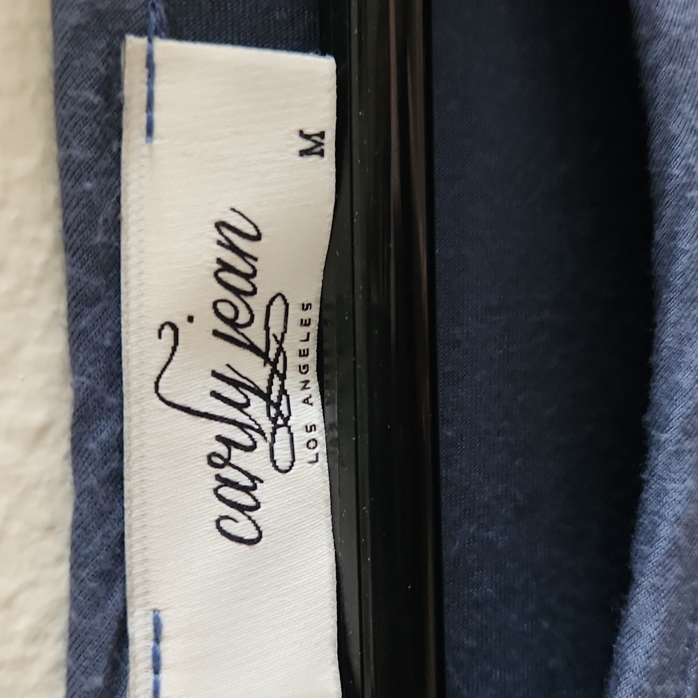 Carly Jean Long Sleeve Blue Dress - Picture 2 of 4